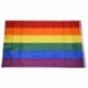 Gay Pride Rainbow Flag 5`x3` I3O6 I3D5 V4Q4