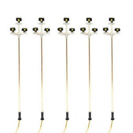 3Led utcai lámpa 1: 100 méretarányú Led utcai lámpatest Mini Lámpaoszlop M9X3-hoz