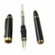 Jinhao X450 töltőtoll fekete közepes méretű arany karimával töltött toll U4N4