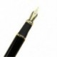 Jinhao X450 töltőtoll fekete közepes méretű arany karimával töltött toll U4N4