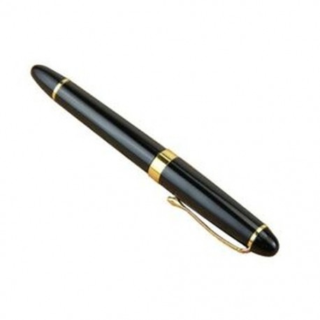 Jinhao X450 töltőtoll fekete közepes méretű, arany karimával díszített töltőtoll C7L8