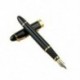 Jinhao X450 töltőtoll fekete közepes méretű, arany karimával díszített töltőtoll C7L8