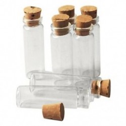 2X (20 db 11X32Mm apró, mini, üres, átlátszó parafa üveg palackok, 2 ml R2M8 üveg)