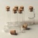 2X (20 db 11X32Mm apró, mini, üres, átlátszó parafa üveg palackok, 2 ml R2M8 üveg)