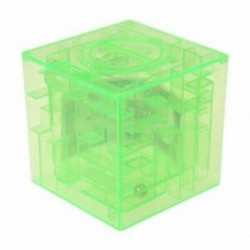 Zöld - Műanyag köbméter labirintus bankmegtakarító érmegyűjtő tok, 3D puzzle (Gr U9S6