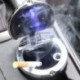 Autó hamutartó Led könnyű cigaretta füsttel való eltávolító hamutartóval Autós füst X1O1