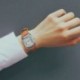 2X (ULZZANG Kávé   Fehér ötvözetű női Vintage négyzet alakú asztal, klasszikus római Num Y4J4