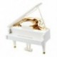 Carillon Music Box Music Box Grand Piano fehér balerina New Y9Z9 G8J7