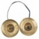 Tibeti Tingsha szimbólumok - 6,2 cm - 8 szerencsés szimbólum, dombornyomott W8P6