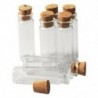 6X (20 db 11X32Mm apró mini üres átlátszó parafa üveg palackok 2 ml K7X6 üveg)