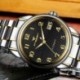 Arany és fehér arc - Fngeen világító férfi csontváz órák Steampunk Fashion automatikus csontváz G0J2