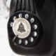 1X (Vintage telefonmodell falra fonott, retro nosztalgikus kézműves otthoni telefon MF4R7)