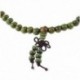 20x (új 29inches szandálfa gyöngyök Buddha buddhista Mala Stretch nyaklánc rózsafüzér