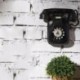Vintage telefonmodell falikar, retro nosztalgikus kézműves otthoni telefon Mini N5Y1
