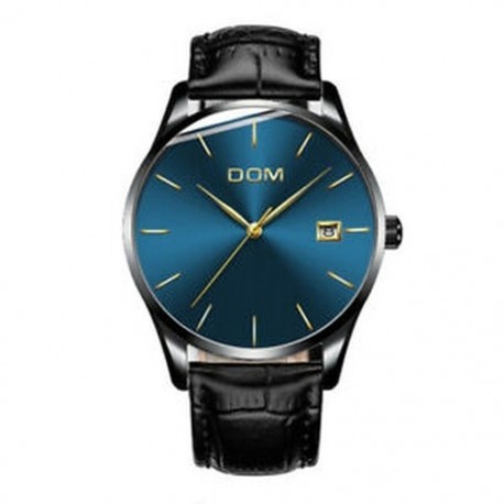 2X (a DOM férfiak számára a Top Brand Luxury Quartz karóra alkalmi kvarcóra Leather R9X7