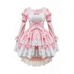 1X (rózsaszín jelmezek szobalány ruhák anime ruházat cosplay W7M1)