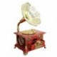 4X (Creative Phonograph Music Box ékszerdoboz ajándék karácsonyi Retro Music BoxG3M4