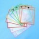 4X (10 db papíráru-tároló táskák, iskolai irodai kellékek átlátszó Pvc SewO6E8