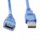 1x (30 cm kék, USB 2.0 A típusú nőstény és hím AF-AM hosszabbító kábel T1X6)
