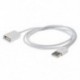 USB A férfi és a női M / F hosszabbító kábel fehér 40 U8S1