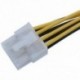 SODIAL (R) 6-tűs PCI-8-tűs PCI-E MF D6B3 tápkábel-adapter
