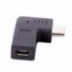 C-típusú USB-C típusú hím-mikro-USB 2.0 5-pólusú dugaszoló adapter 90 fokos szög F3A1