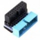 Az USB 3.0 20 pin-es hím-női hosszabbító adapter 90 fokos szöggel az Motherb Q5O2-hez