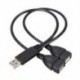 USB 2.0A aljzat 2 kettős USB aljzat Jack Y Splitter Verteiler adapter Kabel F3B8