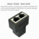 2 portos RJ45 Splitter adapter LAN hálózati Ethernet Extender csatlakozódugasz L G4E1