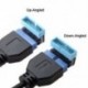 1X (USB 3.0 20 pin-es hím-női hosszabbító adapter 90 fokos szögben a Moth P7R8-hoz