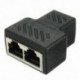 2 portos RJ45 Splitter adapter LAN hálózati Ethernet Extender csatlakozódugasz L W2N6