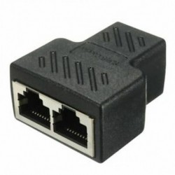 2 portos RJ45 Splitter adapter LAN hálózati Ethernet Extender csatlakozódugasz L W2N6
