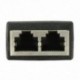 2 portos RJ45 Splitter adapter LAN hálózati Ethernet Extender csatlakozódugasz L W2N6