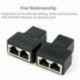 2 portos RJ45 Splitter adapter LAN hálózati Ethernet Extender csatlakozódugasz L W2N6