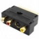 1X (20 érintkezős dugaszoló aljzat és 3-as érintkező RCA AV   S-Video adapter - fekete U1S7)