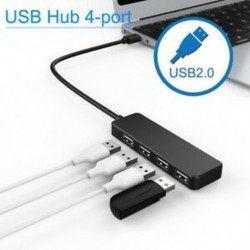 fekete - 1X (ultravékony USB Hub 4-portos USB 2.0 Hub R3U2)