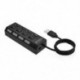 USB4 port 2 osztó HUB kapcsolóval 4 lyukú független kapcsoló HUB USB2.0 h D2V7