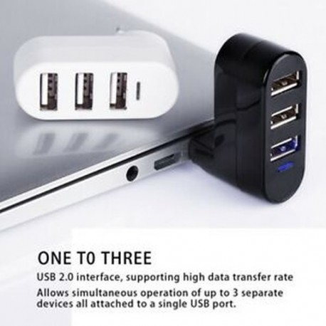 Kiváló minőségű hordozható számítógéphez, a számítógép elosztójához, USB Forgatásos elosztó Mini Adapter 3