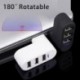 Kiváló minőségű hordozható számítógéphez, a számítógép elosztójához, USB Forgatásos elosztó Mini Adapter 3