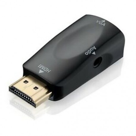 HDMI-VGA átalakító aranyozott, 3,5 mm-es audiokábellel PC-hez, C1K1