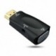 HDMI-VGA átalakító aranyozott, 3,5 mm-es audiokábellel PC-hez, C1K1