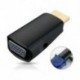 HDMI-VGA átalakító aranyozott, 3,5 mm-es audiokábellel PC-hez, C1K1
