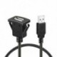 Gépkocsi műszerfal Süllyesztett USB-csatlakozó aljzathoz a dugaszoló aljzathoz az R3E4 kábel