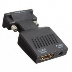 1080P VGA aljzat HDMI aljzathoz adapter átalakító I0Y7 USB audió kábellel