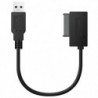 2X (USB 2.0 - Mini Sata II 7   6 13Pin adapter átalakító kábel laptop / CD / J8W7 laptophoz)