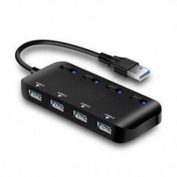 1X (Rendkívül vékony USB 3.0 4-portos hub egy-négy USB-hub 4-portos kapcsoló T8M9)