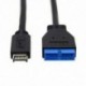 2X (USB 3.1 előlapi fejléc - USB 3.0 20Pin fejléc-hosszabbító kábel az A Z4N8-hoz