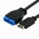 2X (USB 3.1 előlapi fejléc - USB 3.0 20Pin fejléc-hosszabbító kábel az A Z4N8-hoz