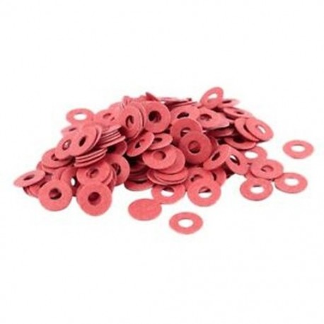 1X (200 db 3x8x0,7 mm szigetelt szálas szigetelő alátétek, távtartók, piros Y3A3)
