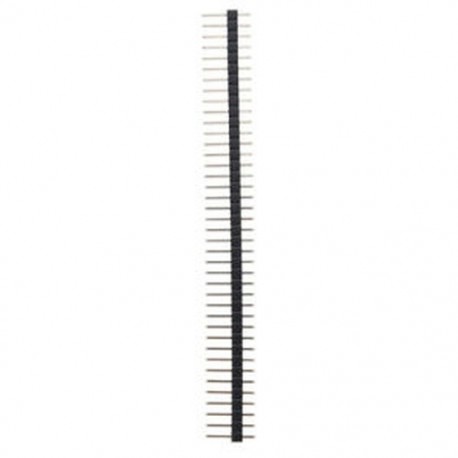 1X (10 db 1x40 tűs, 2,54 mm-es sorrendű egyenes soros NYÁK-érintkezős fejlécek B2B9)